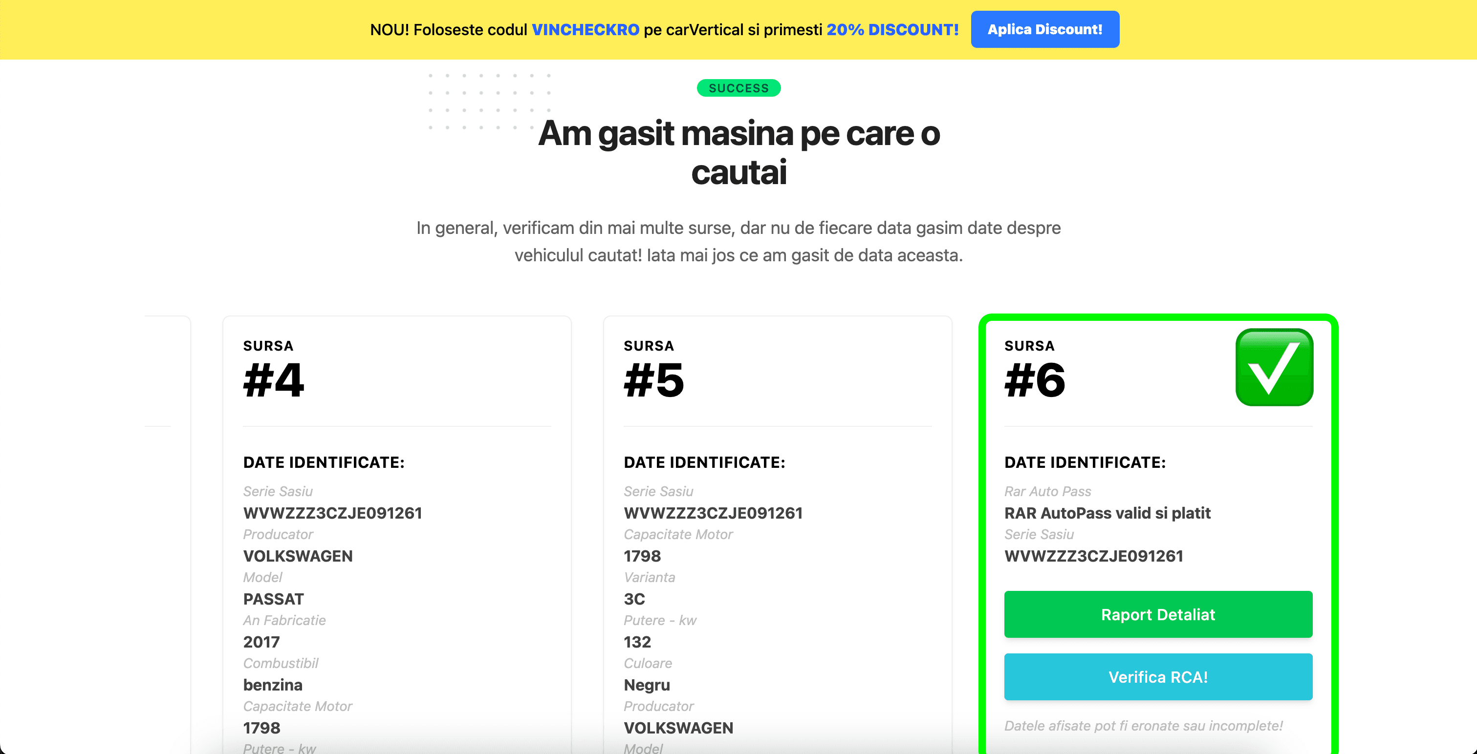 Cum Verifici Raportul Rar Auto Pass pe VinCheck.ro